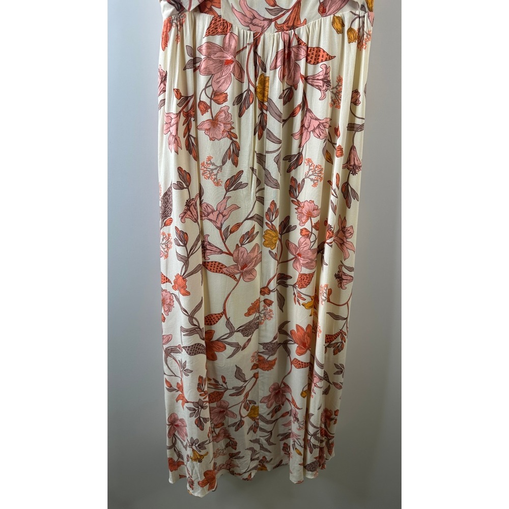 Petal + Pup Floral Twist Maxi Dress Resort Whimsical Wedding Sundress Size 4 - Picture 3 of 13